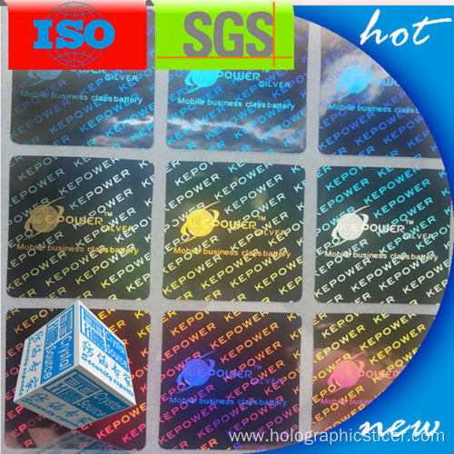 QR Code PET Security Hologram Sticker